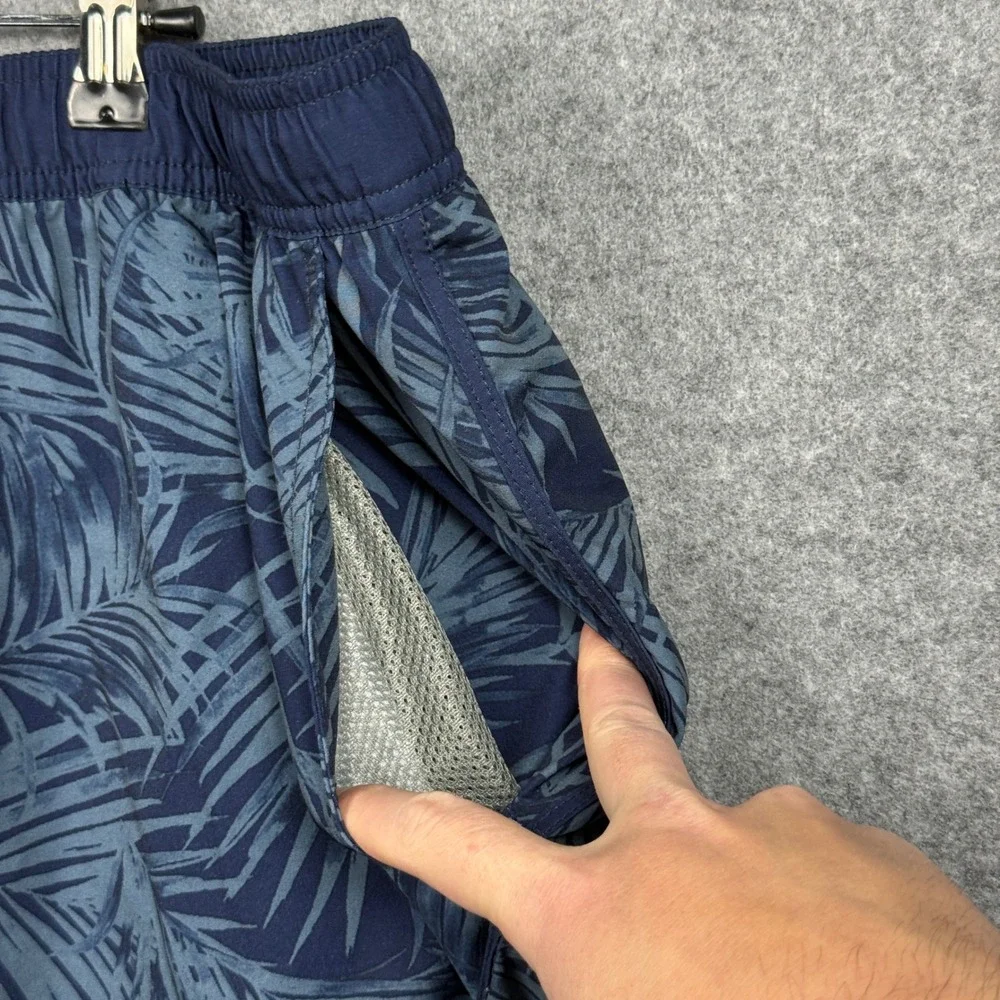 Fair‎ Harbor Men's Palm Leaf Swim Trunks Shorts XXXL Tropical Drawstring Pockets